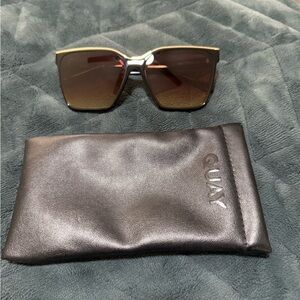 Quay Australia Sunglasses with Black and Brown Tint